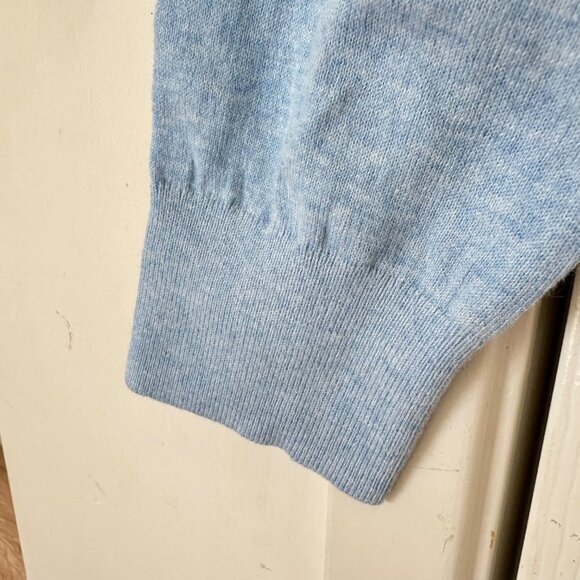 NEW J.Crew Classic Cotton Cardigan Sweater Blue Preppy Minimalist Collegiate - Picture 6 of 10